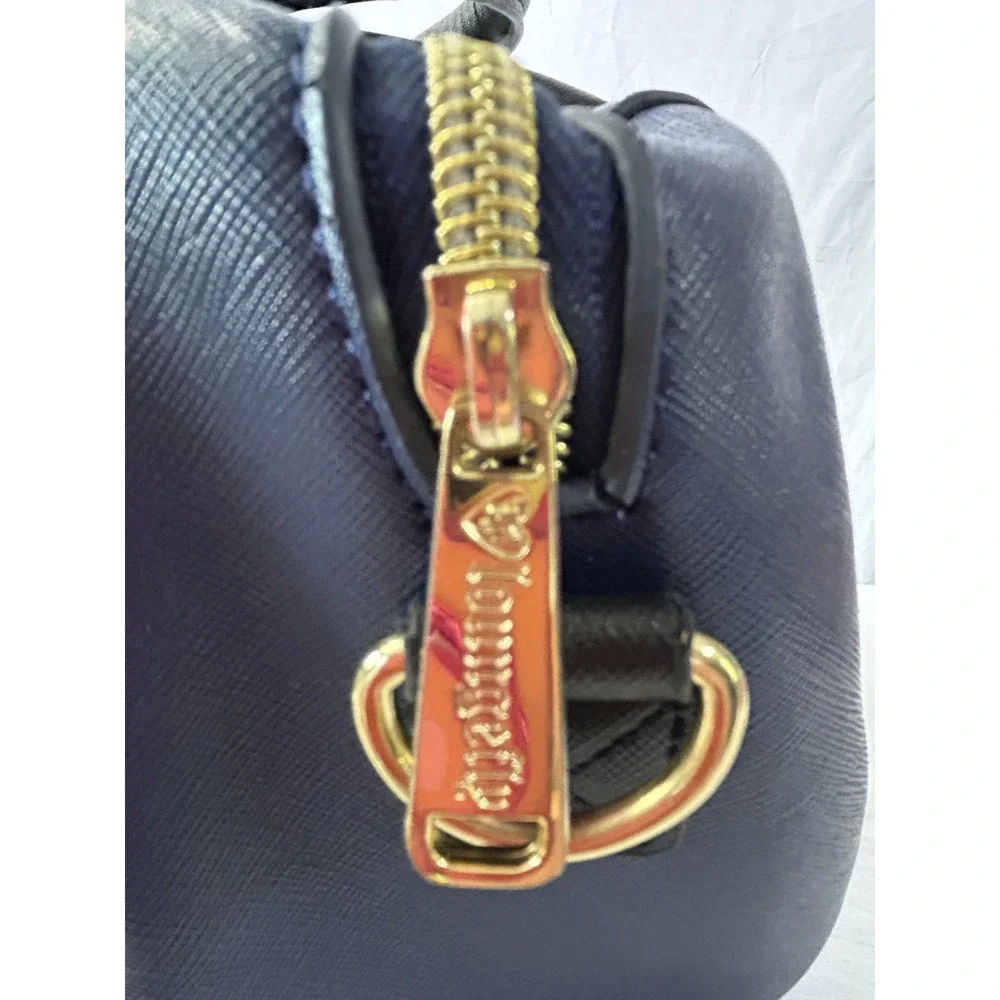 Loungefly Disney Snow White Navy Blue Saffiano Satchel Crossbody Bag Apple #975